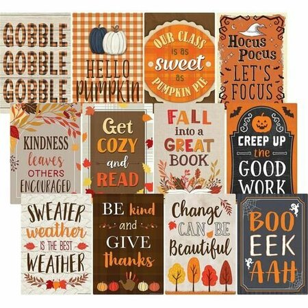 TEACHER CREATED RESOURCES Posters, f/Classroom, Fall, 11inx15-3/4in, 12/PK TCR6112